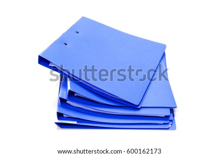 file folder with documents and documents. retention of contracts. isolated white