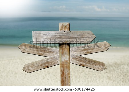 addresses of wood on the beach sign