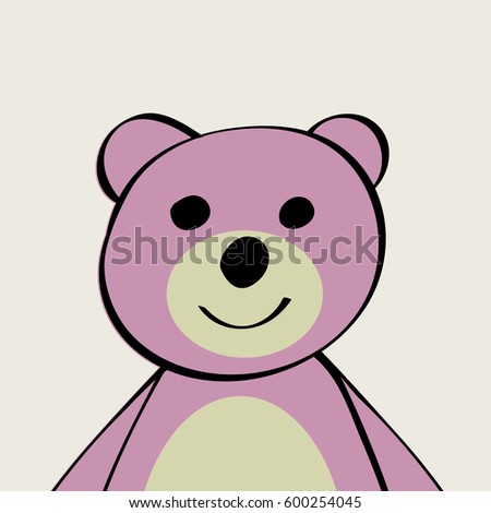 Bear Funny cartoon animal toy. 