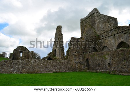 Remaining ruins of Hore Abbey in Ireland.