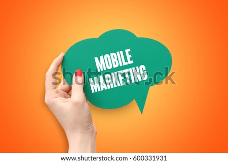 Mobile Marketing, Technology Concept