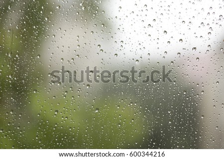 raindrops on a window, for backgrounds