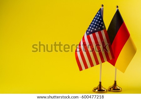 Germany and USA flag 