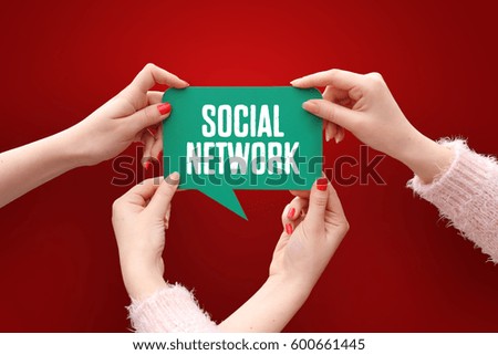 Social Network, Technology Concept
