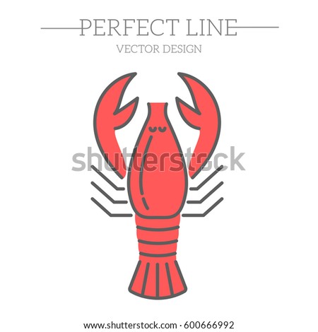 Lobster vector icon