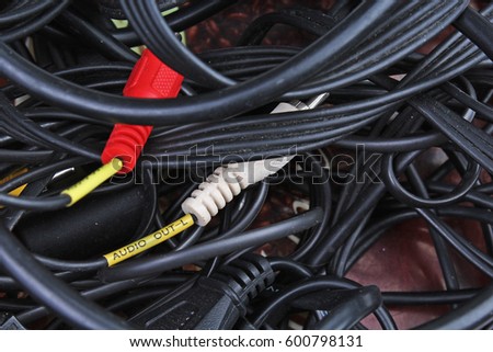 Cable texture. Cables background.