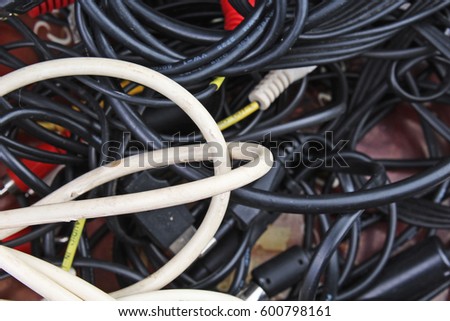 Cable texture. Cables background.