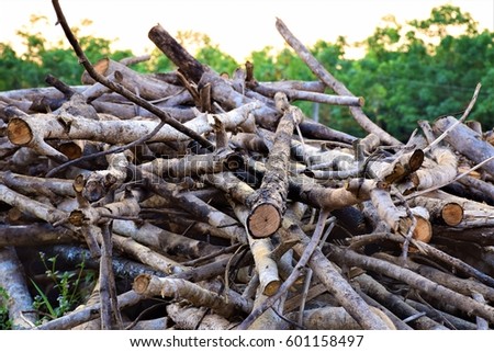 Lumber pile Royalty-Free Stock Photo #601158497