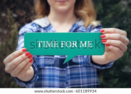 Time For Me, Business Concept Royalty-Free Stock Photo #601189934