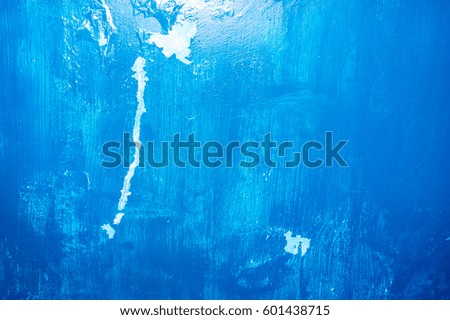 Blue paint wall