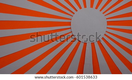 sun rays,orange  paper, background texture