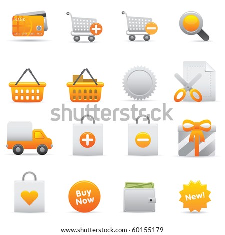 Shopping Icons, Yellow13 Professional icons for your website, application, or presentation