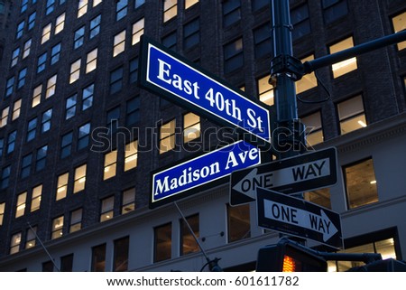 Madison Ave , New York