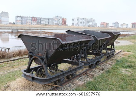 Old metal trolleys mine
