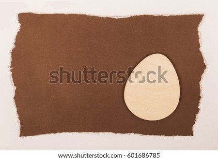 Easter card. Easter egg paper background