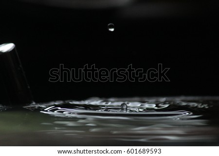 Water Drop about to fall