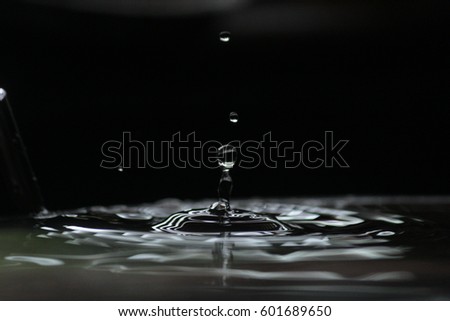 Impact of water Drop in Water