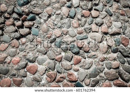 Pebble stones road texture