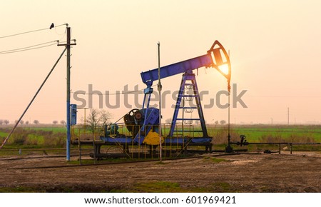 Oil pump, industrial equipment in field