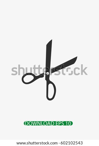 Scissors icon, Vector