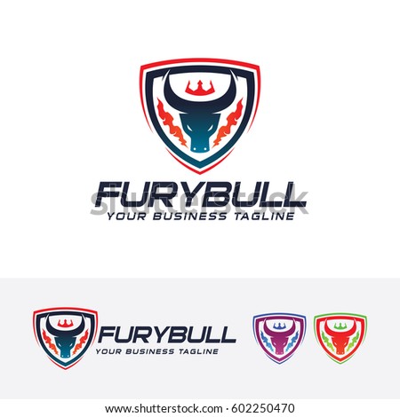 Bull logo design. Beast, Bull head, Wild bull logo concept. Vector logo template