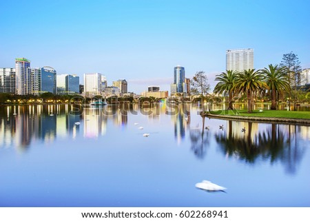 Orlando. Located in Lake Eola Park, Orlando, Florida, USA. Royalty-Free Stock Photo #602268941