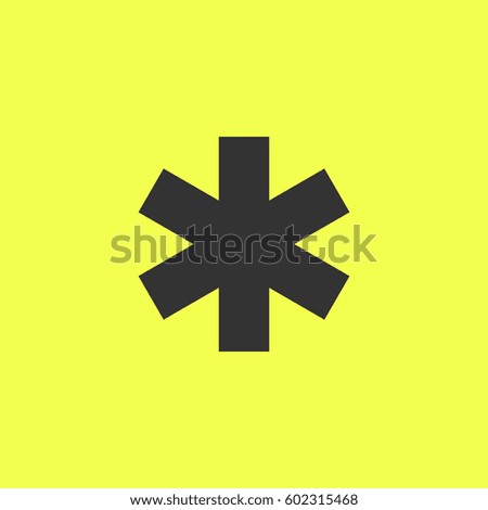 Medical icon flat. Black pictogram on white background. Vector illustration symbol and bonus button