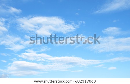 clouds in the blue sky Royalty-Free Stock Photo #602319068