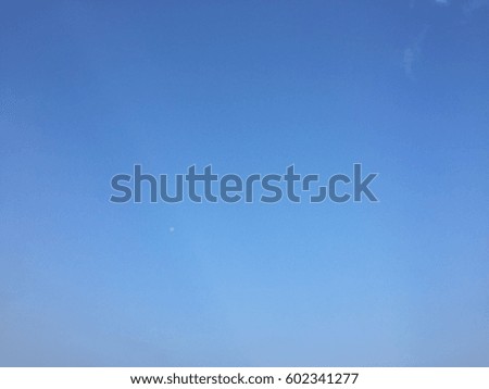 the moon and blue sky background
