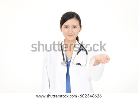 Smiling Asian medical doctor