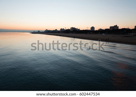 Sunset on the sea

