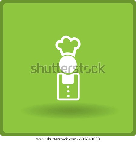 Flat icon. Cook.