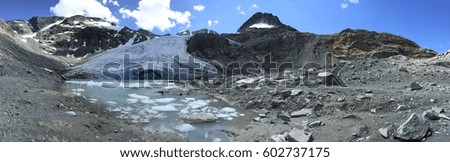 panoramic glacier mountain