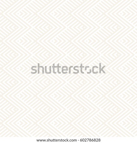 Abstract ZigZag Parallel Stripes. Stylish Ethnic Ornament. Vector Seamless Pattern. Repeating Subtle Background