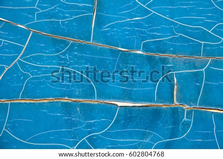 Abstract cracked of old color coat on steel plate background high resolution,texture
