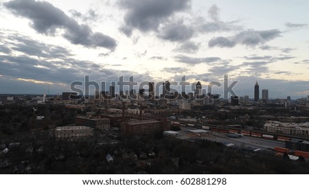 Atlanta Sunrise/Sunset, Downtown Aerial View