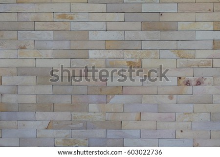 Tile were installed in the form of brick