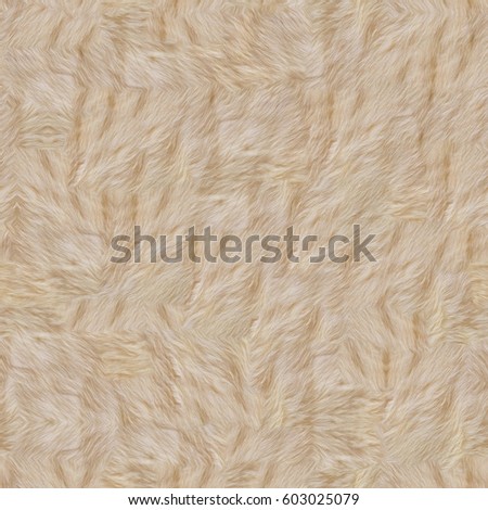 Seamless texture fur yellow large nap