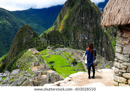Machu Picchu, Cusco, Peru. Peruvian travel destination. World heritage site.