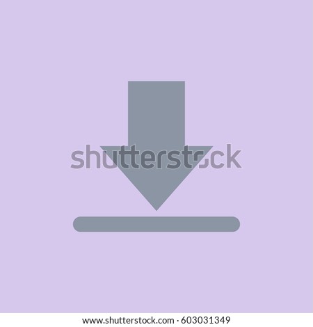 Vector Illustration Of Download vector symbol Light Grey Color
