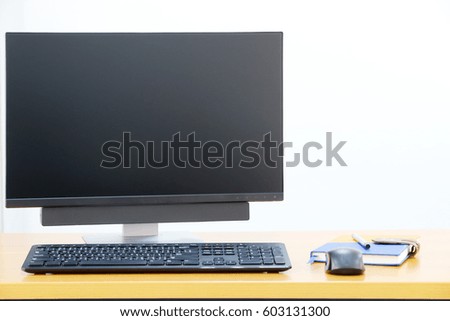 Computer, Desktop PC. for business in modern office.