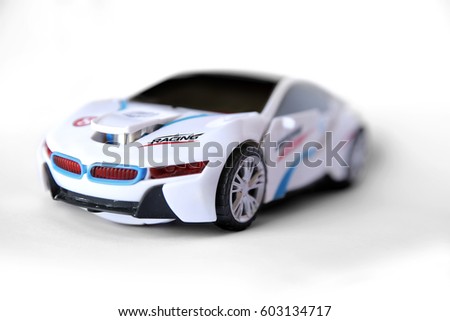 racing car toy car isolated on white