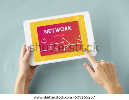 Network Technology Connection Communication Word