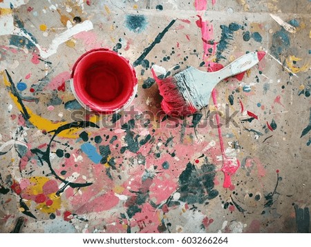 Watercolor paints art background.
