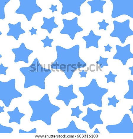 Star pattern. Night sky, starry sky. Seamless. Colorful elements for cards, packaging, paper, typography, business cards, tissues. Vector illustration