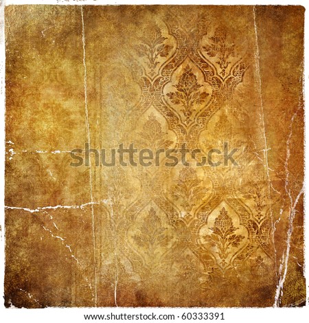 shabby retro paper background with patterns