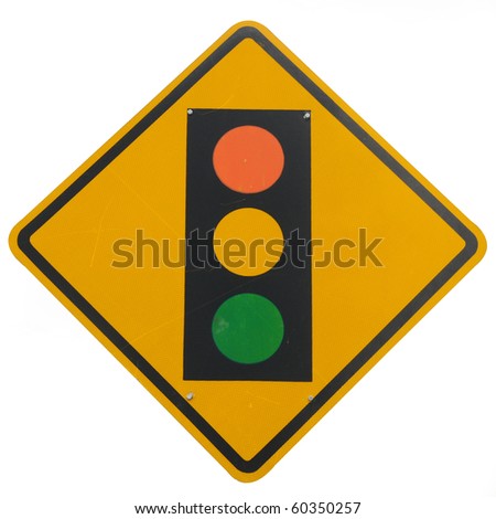 Yellow Traffic Light Sign