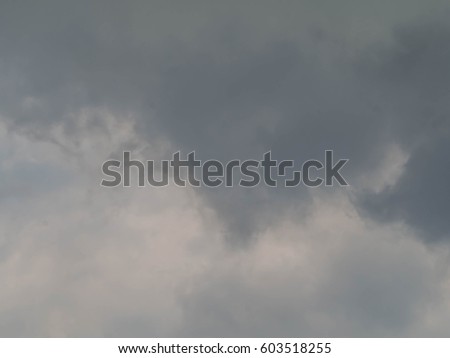 Overcast Sky Vs Blue sky with beautiful clouds ,rain coming