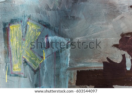 Art under ground. Beautiful street art graffiti style. The wall is decorated with abstract drawings house paint. Modern iconic urban culture of street youth. Abstract stylish picture on wall