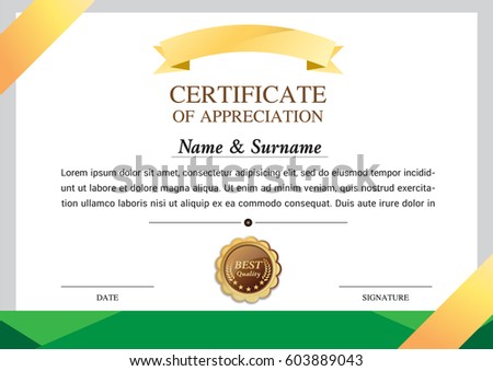 certificate template, warranty
